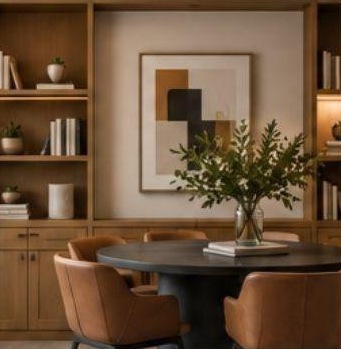 Finished, styled interior
